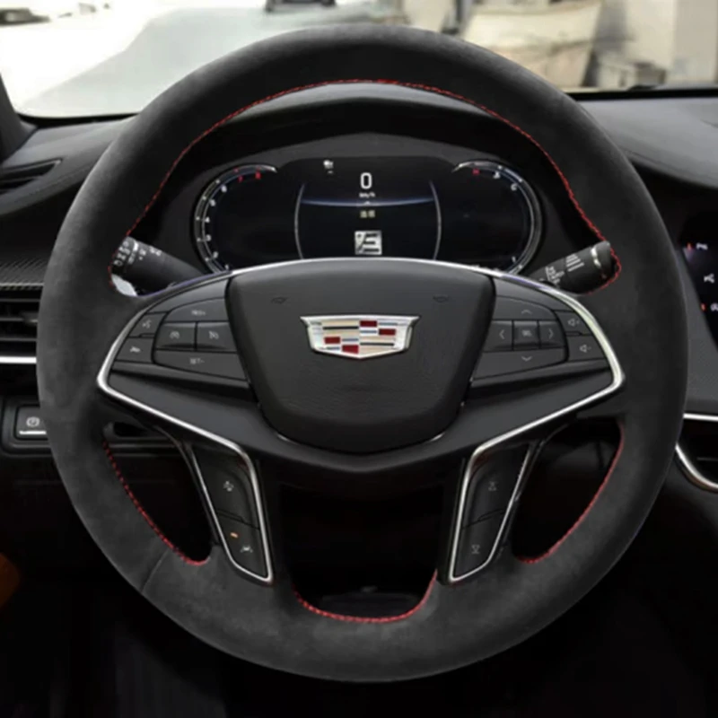 Coprivolante Per Auto Personalizzato In Pelle Scamosciata 100% Adatto Per Cadillac Xt5 Xts Atsl Xt5 Srx Ct6 Accessori Per Interni Auto Involucro Dello