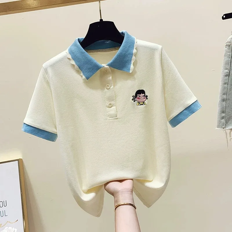 New golf wear ladies summer short sleeves women summer short sleeves slim and breathable