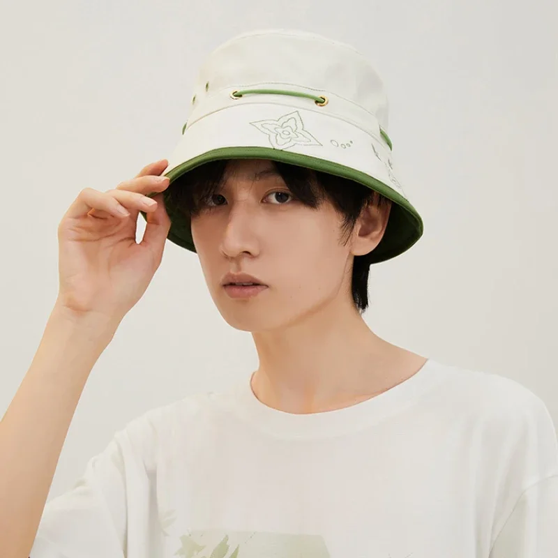 

Anime Game Genshin Impact Nahida Fashion Cosplay Bucket Hats Fashion Cap Hat Holloween Role Play Travel Props Fans Gifts Bag