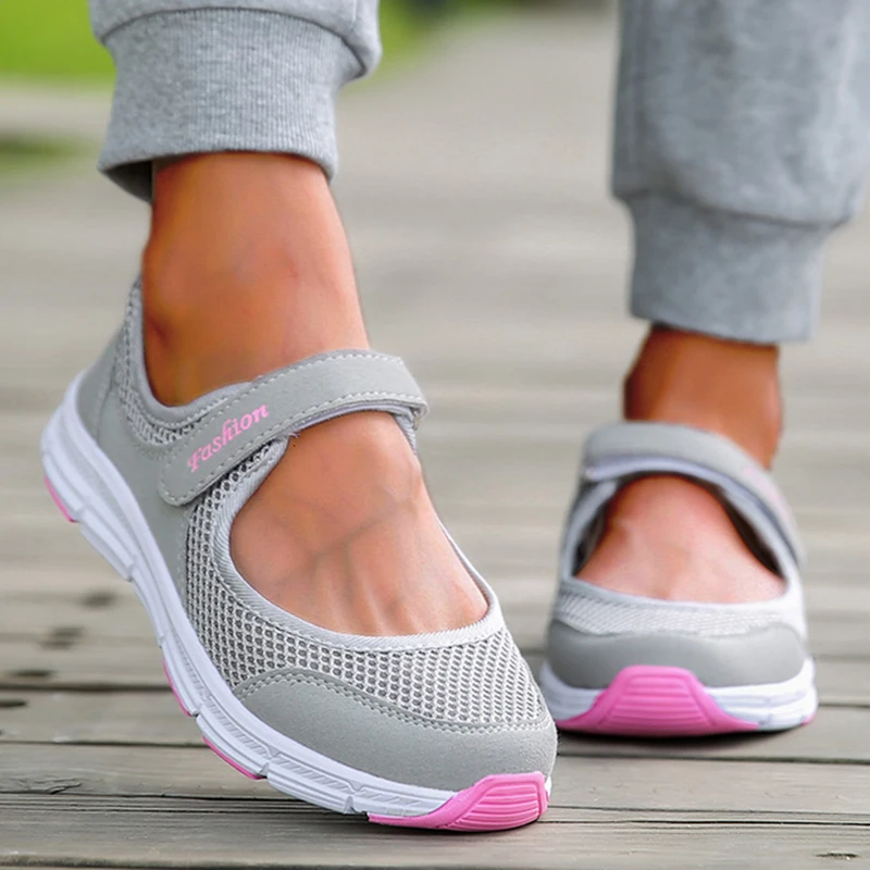 Womens Sneakers Soft Flat Slip On Sports Running Vulcanize Shoes