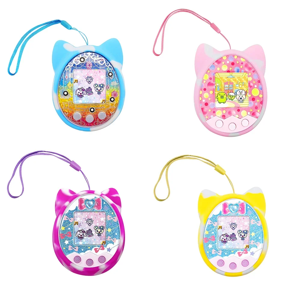 Soft Silicone Comprehensive Protection Case with Lanyard Electronic Pet Machine Cover Scratch Proof for Tamagotchi Mix/PS/Idl/Id