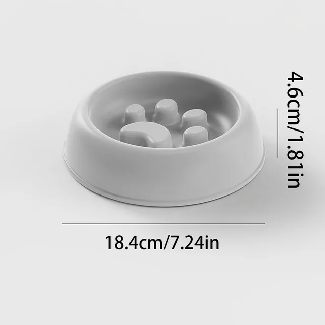 Cat Slow Feeder Bowl Anti-Choking Pet Food Dish Non-Gulping Feeding Utensil for Kitten Small Cat 6