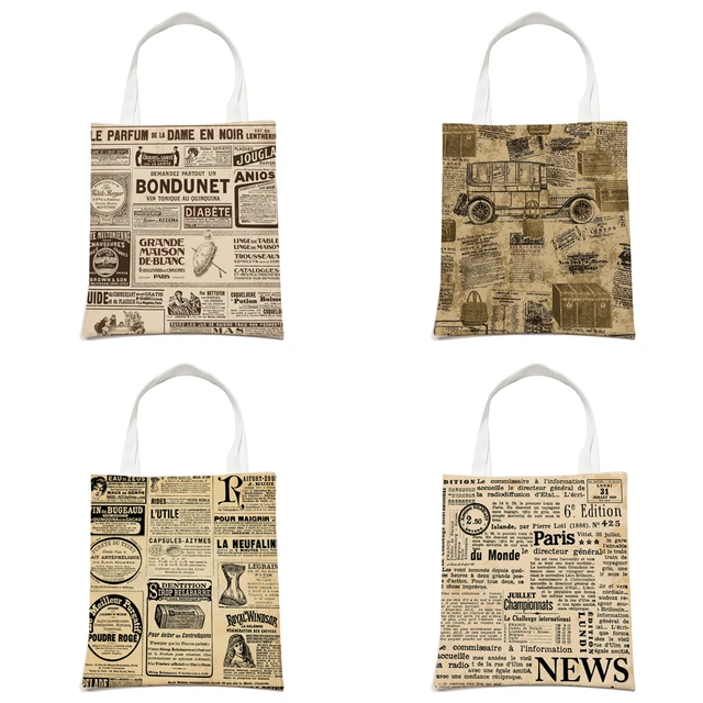 Black And White Collage Of Grunge Newspaper Fragments Tote Bag by  LebensARTdesign | Society6