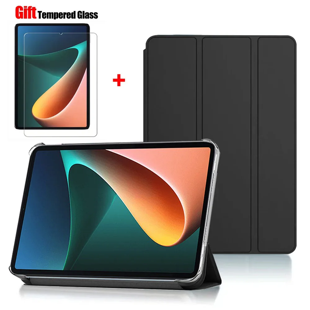 

Tablet Stand Protection Flip For Xiaomi Pad 5 11'' Cover for mi pad5 2021 Case Tri-fold Back Case for Mi pad 5 Pro 11 inch Film