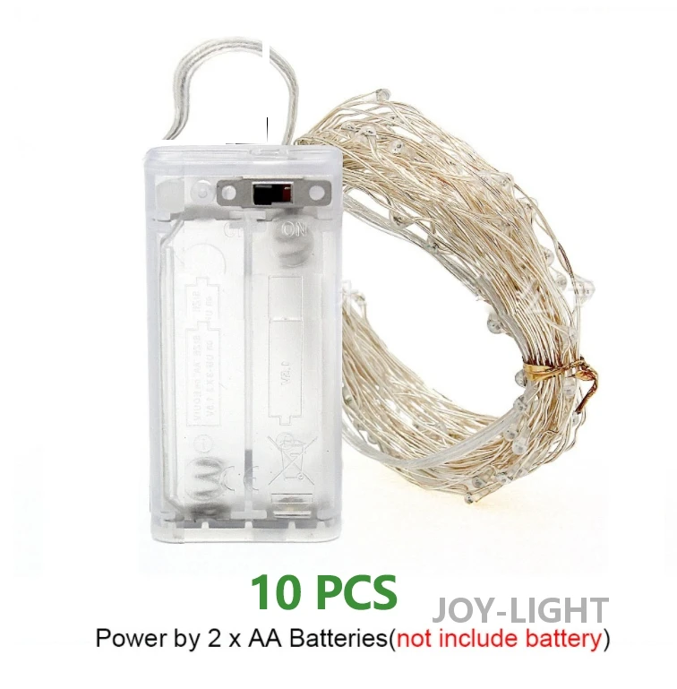 Battery powered 5m LED light bar Copper Wire stopper bar DIY Birthday Wedding Party Decoration 10 PCS led string lights decorative lights string lights led fairy lights
