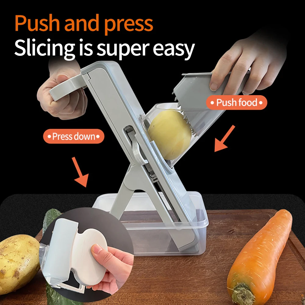 Vegetable Cutter Manual Vegetable Cutter Kitchen Meat Slicer Food Chopper Grater Meat Not Hurting Your Hands Kitchen Tool
