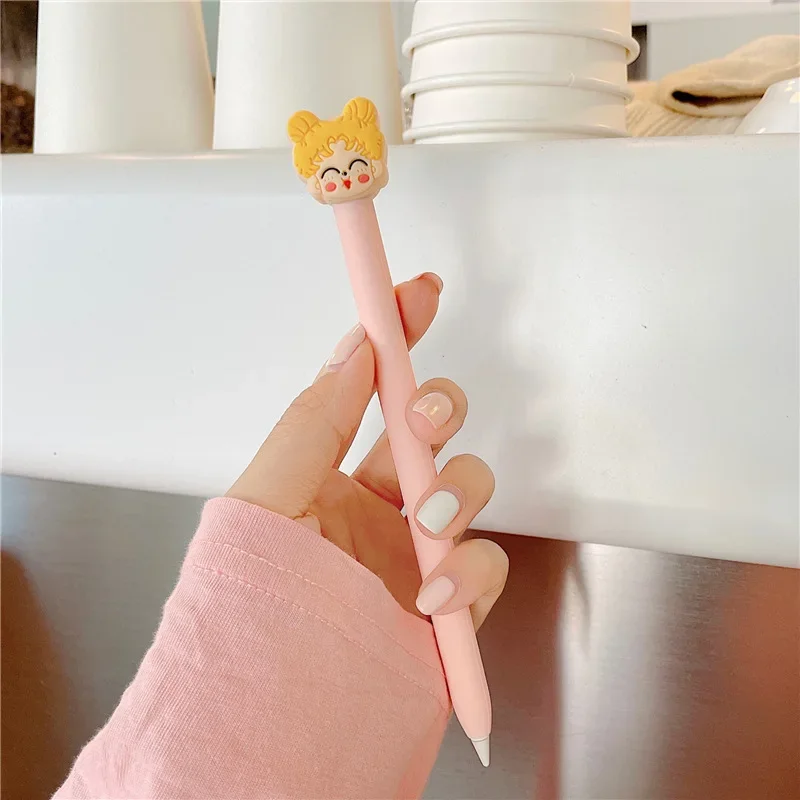 Kawaii Cute Soft Silicone Cases for Apple Pencil 2 Case Tablet Touch Pen Cartoon Stylus Cover Anti-fall for Apples Pencil 2nd