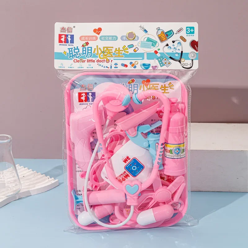 Kids Doctor Set Simulation Doctor Accessories Set Children Role Play Toy with Stethoscope Syringe Parent-child Interactive Gifts 3