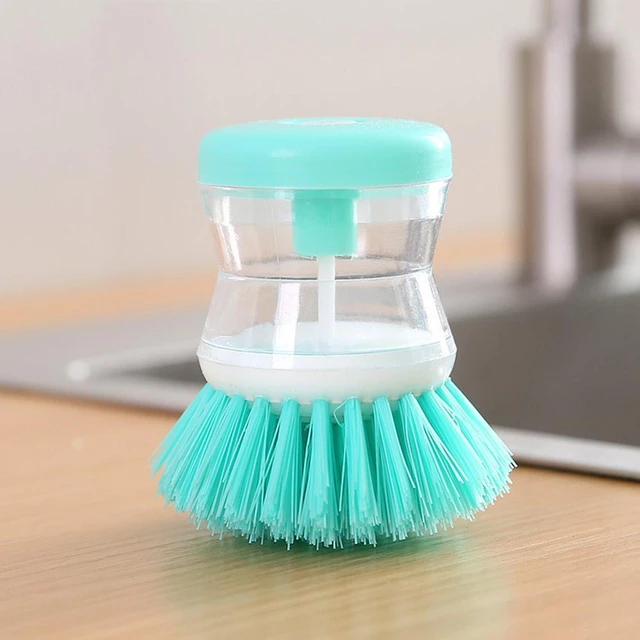 PRINxy Kitchen Dish Brush Dish Washing Brush With Handle Dish Brush Scrub  Brush For Pans Pots Dishwashing And Cleaning Brushes Blue 