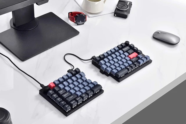 【おまけ付き】Keychron Q11 US配列 赤軸 ＋専用ケースセット Keychron Q11 QMK/VIA メカニカルキーボード ISO配列