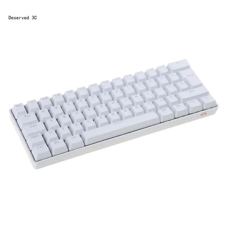 키보드 및 마우스 세트 기계식 키보드 세트 62키 RGB 6400DPI 마우스(패드 포함)