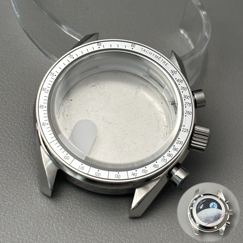 Moon Metal Chronograph Watch with Fashion Business Design and Sealed Back