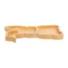 Rabbit Tray Easter Shaped Wooden Food Charcuterie Board Cheese Bunny Serving Child 1