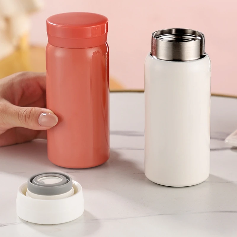 200ML Mini Thermos Bottle 316 Stainless Steel Tumbler Insulated Cup for Coffee Portable Vacuum Flask Water Bottle Warm for Girls