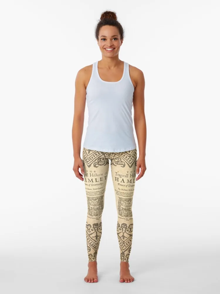 Shakespeare, Hamlet 1603 Leggings Training pants Fitness clothing Fitness's gym clothes Womens Leggings
