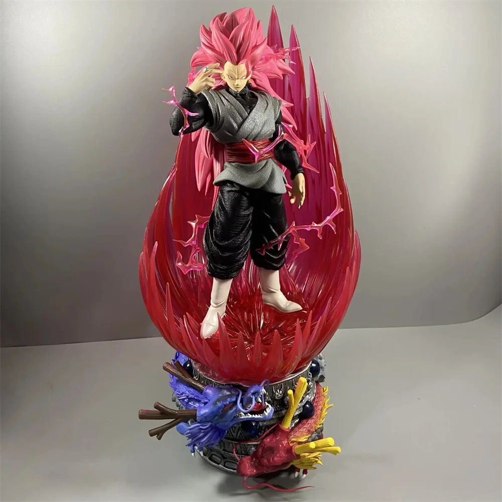 

Anime Dragon Ball Super Saiyan Black Son Goku Kakarotto Zamasu GK Oversized PVC Action Figure Collectible Model Doll Toy 46cm