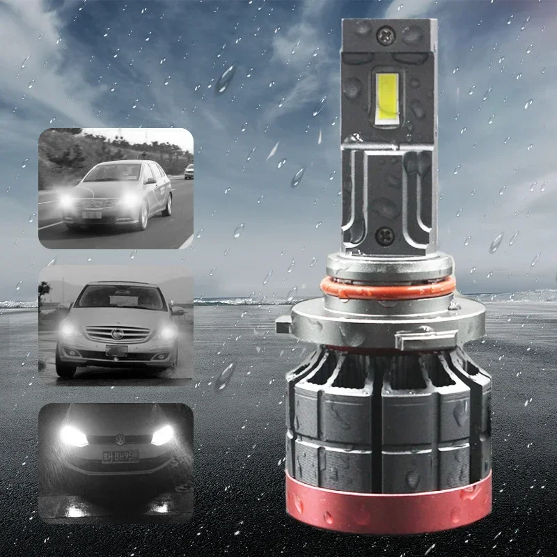 F5D 130W H4 Led linght 9004 H13 H3 6000K Auto LED Headlights Bulb Fog Light H4 H3 H13 9012 9004 9007 H27 Car LED Headlamp Kit