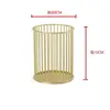 Metal wrought iron pen holder multi-functional desktop storage bucket 4