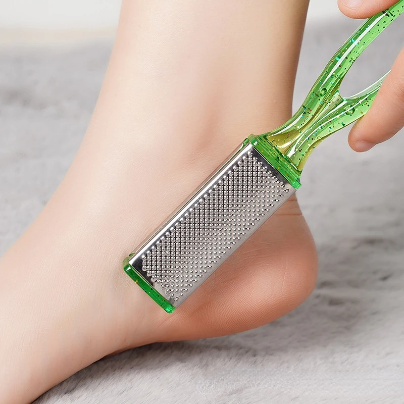 

Пластиковая двухсторонняя потирающая доска для удаления омертвевшей кожи, мозолей, кутикул, подошвы, каблуков, шлифовальная машина для ног, инструменты для шлифовки ног