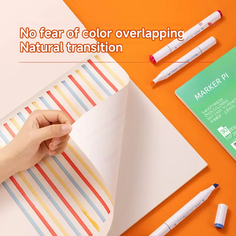 Drawing Sketchbook Sketch Paper Angelmark A3/A4/A5 Marker Pad 80gsm 30 Sheets Sketch Drawing Notepad Painting Books for Hand-Painting Book for Art Supplies