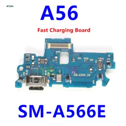 USB Type - C Port Charger Board Dock Connector with Fast Charging Flex Cable (SM - A566E)