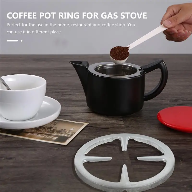 Stove Pot Holder Bracket Cooker Support Rack Reducer Rack Coffee Pot Gas Stove Holders Nonslip Stand Iron Wok Pan Pot Support Ring Thicken