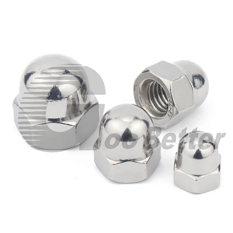 

M6 M8 M10 M12 M16 Left-Hand Threaded Acorn Cap Nuts A2 304 Stainless Steel Decorative Cap Blind Nut Caps Covers