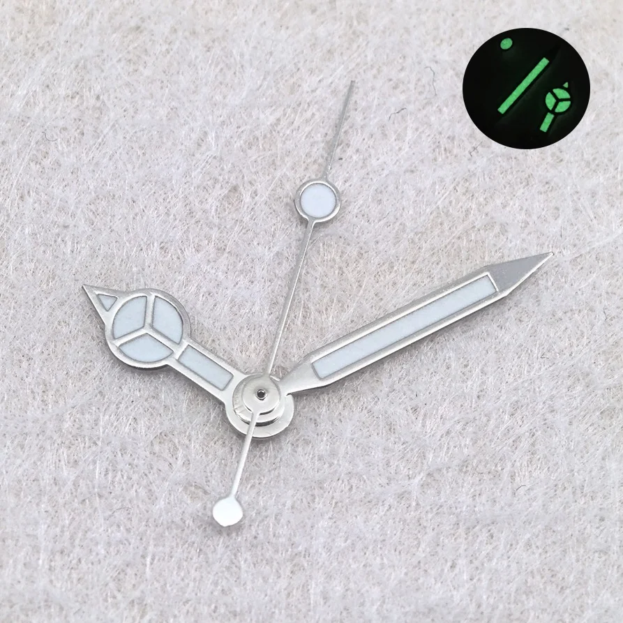 2115 Watch Hands Green Luminous Silver Watch Replacement Parts Watches Pointer for Miyoda 2115 Quartz Movement watch accessories