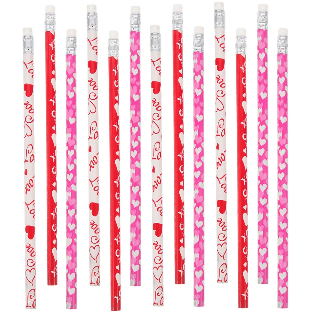 

Heart Pattern Pencils Wood Pencils HB Pencils Eraser Tipped Pencils For Student Painting Drawing Sketch Art Design
