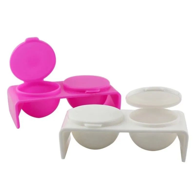 Nail Powder Manicure Tools Nail Acrylic Liquid Acrylic Nail Powder Nail Kit Nail Tools Nail Paste Acrylic Liquid Dish Plastic Dappen Dish Bowl Cup with Cap