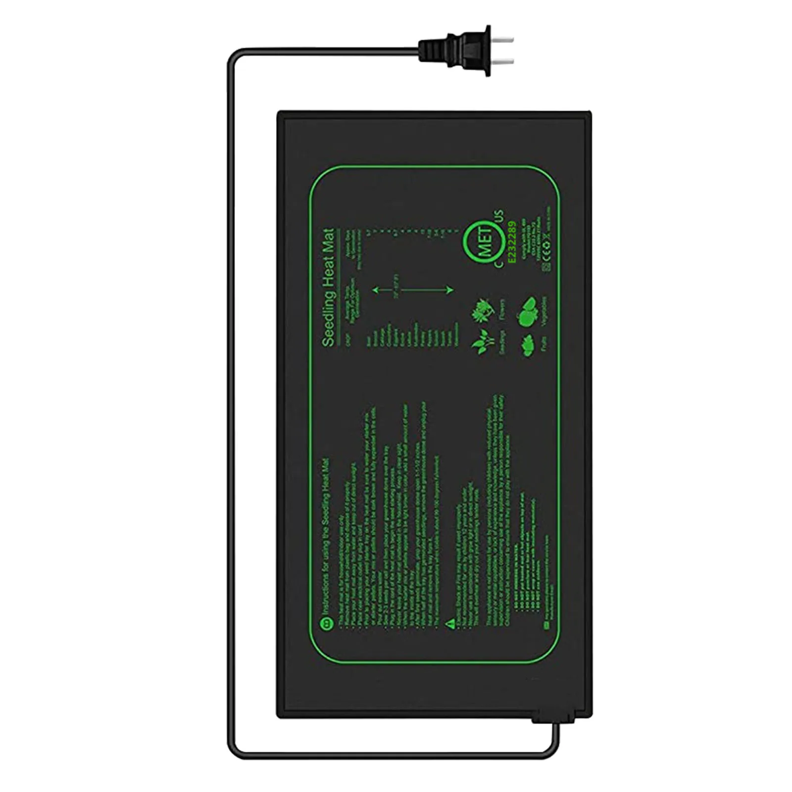 Seedling Heat Mat For Seed Starting 10 Inch X 20.75 Inch Waterproof Heating Pad For Indoor Plants Germination seedling heat mat