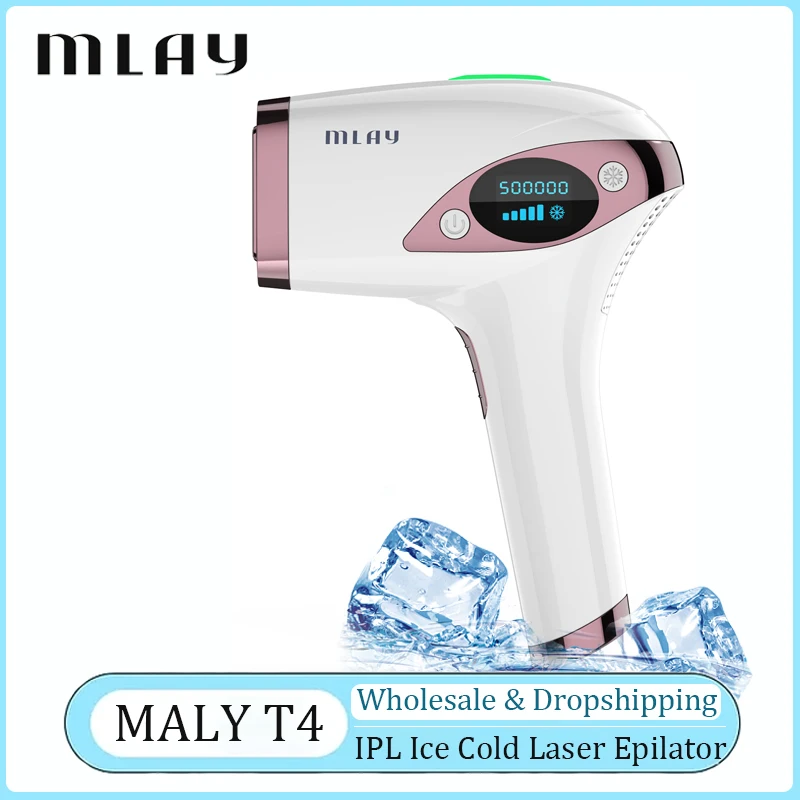 MLAY T4 Laser Hair Removal Device Ice Cold Household Full Body Epilation Flashes 500000 IPL Hair Removal Painless Dropshipping