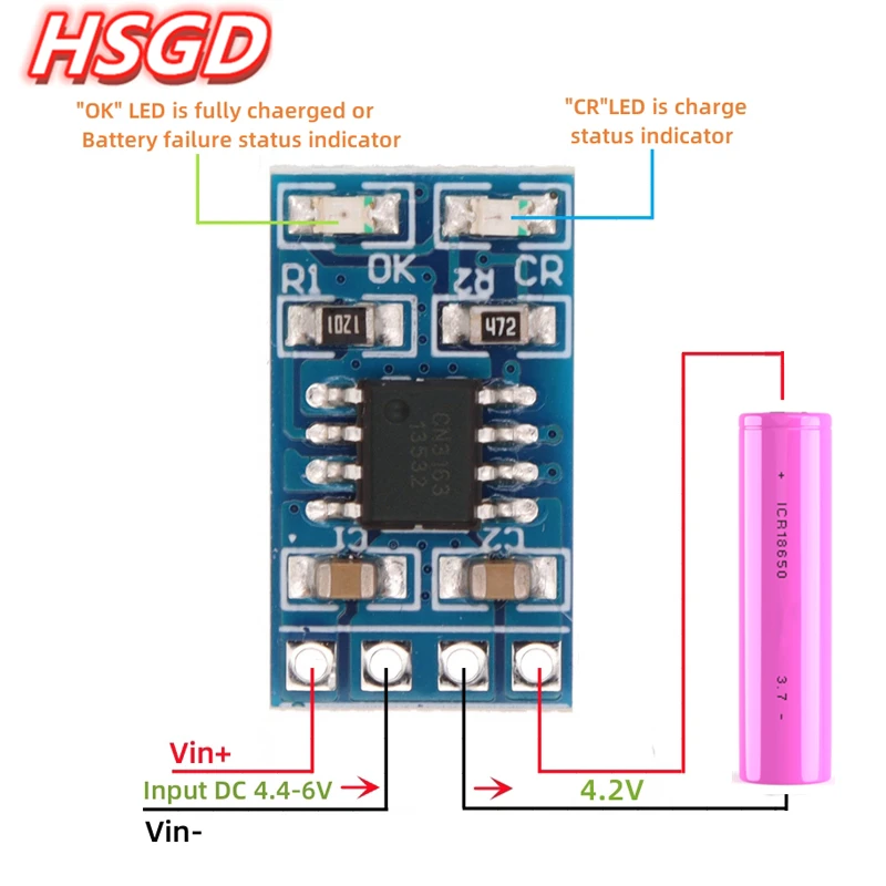 MPPT Solar Charge Controller 1A 4.2V 3.7V 18650 LiPo Liion Lithium