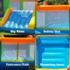 Yard Inflatable Bounce House With Slide 12*9*8ft Bounce House For Kids 5-12 Bouncer With Blower For Outdoor Backyard/Indoor 4