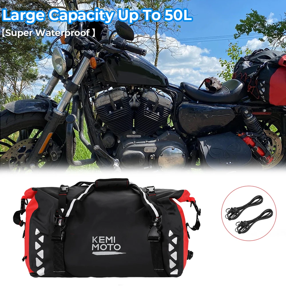 Motorcycle Tail Bag Motorbike Seat Back Bag Saddle Bag Rear Seat Package Custom Made Moto
