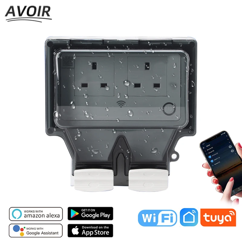 

Смарт-розетки электрические, водонепроницаемые IP66, с таймером розетки электрические умная розетка розетки и выключатели розетка с таймеро...