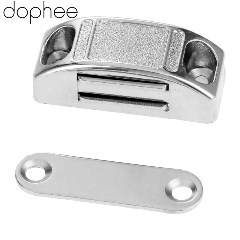 2Pcs 42*17MM Magnetic Door Catches Cupboard Wardrobe Magnetic Cabinet Latch Catches Stop Stoppers Self-Aligning Magnet