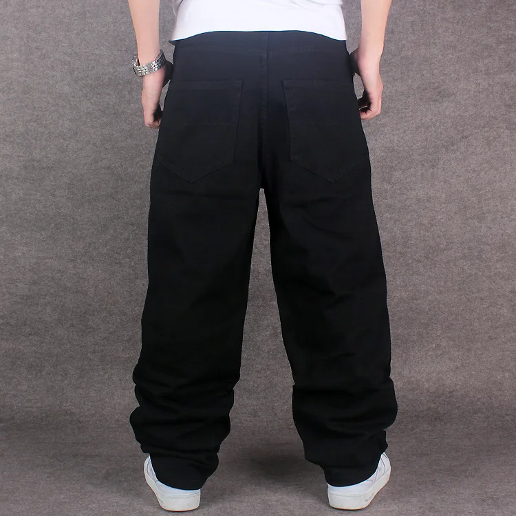 High-End Hip-Hop Men Denim Jeans Skateboard Tide Brand Loose Men Trousers  30-46 Fashion Baggy Men Long jeans 4