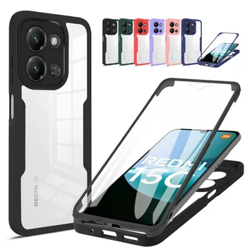 Custodia Protettiva Integrale 360 Antiurto con Protezione Schermo Integrata per Xiaomi Redmi 15 15C 15A 13 13C 12 A5 169 171 173 4G 5G