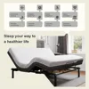 King Size Adjustable Bed Frame, Wireless Remote Control, Whisper Quiet Durable Motor, Independent Head, Foot Incline, Bed Frame 5