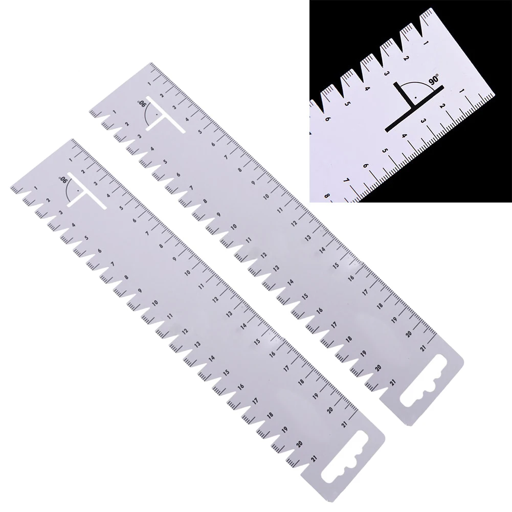 2PCS Sewing Patchwork Ruler Kit 230*40*0.64mm Ultrathin Soft Sewing Tools Quilting Handmade 21cm Gauge Patchwork Ruler