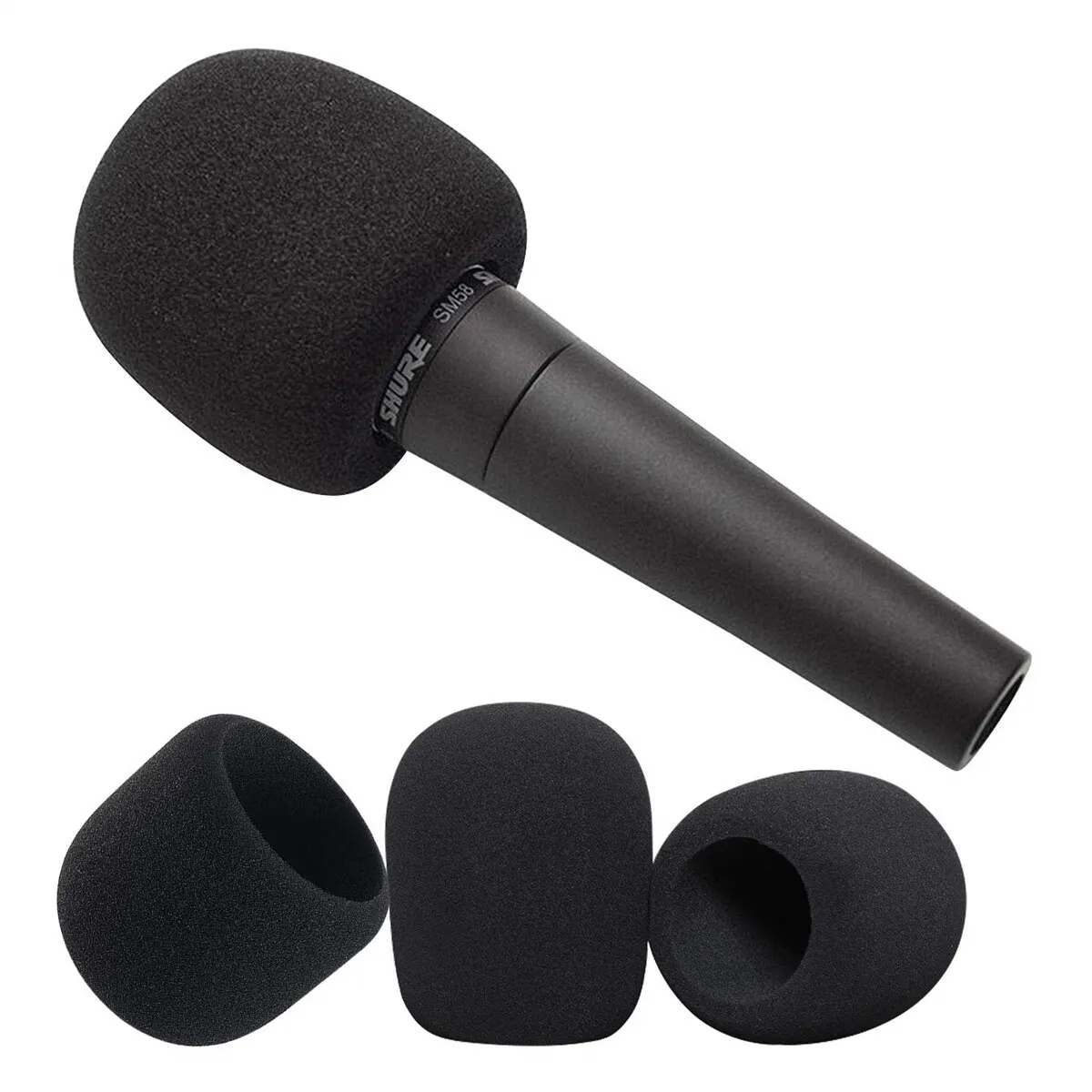 Miwayer Microphone Cover 10 PCS Foam Mic Covers Windscreen Protective Cap Suitable for Most Standard Handheld Microphone