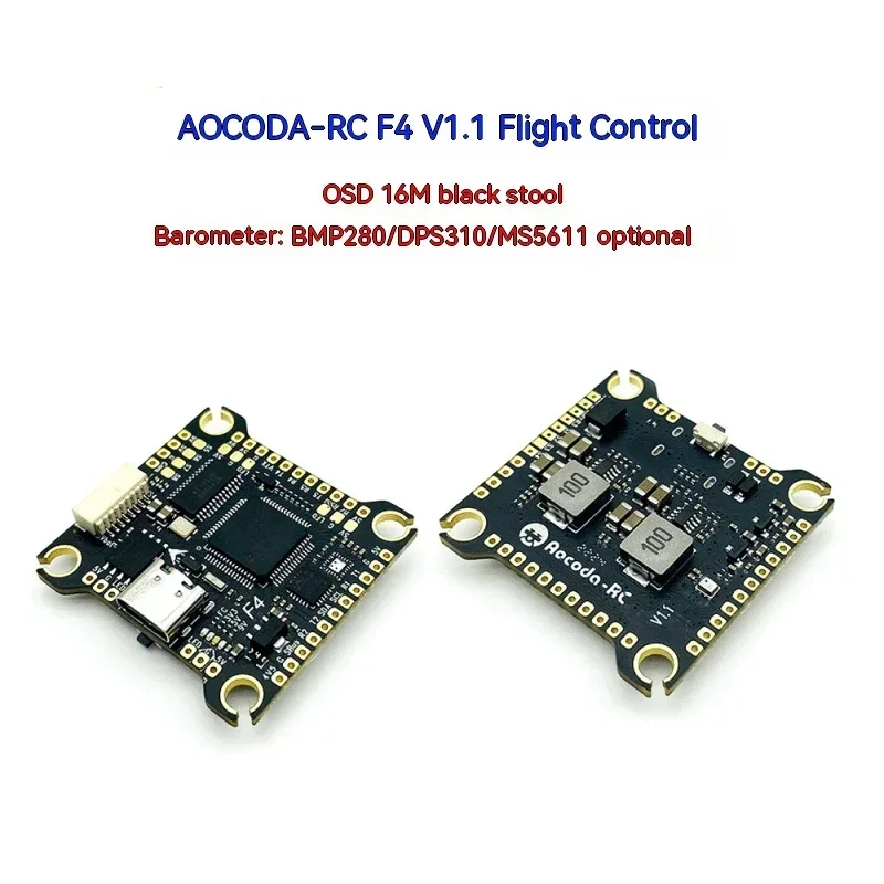 

Aocoda-rc F4 V1.1 Flight Control Osd 16m Black Box Barometer Crossing Aircraft Fixed Wing