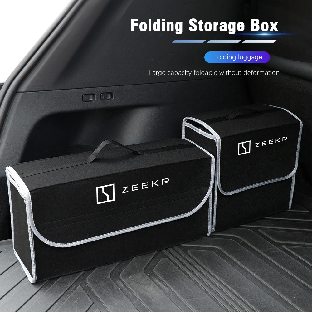 Kofferraum-Organizer-Box, große Kapazität, faltbare Aufbewahrungstasche, Zubehör für Zeekr 001, MIX 009 007, Zeekr X 7X