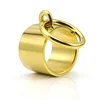 COUYA 2018 Stainless Steel Circle Inlay Punk Rock Cool Girl Friendship Rings Christmas Gift To Sister Prevent Allergy 5