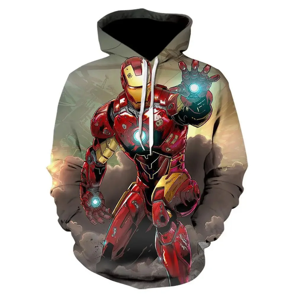 thumbnail image 1 of Sudaderas con capucha de primavera y otoño para hombre, sudaderas con capucha de Marvel Spider-Man con estampado 3D, camisetas de manga larga, sudaderas deportivas para exteriores para hombre, 1 of 5