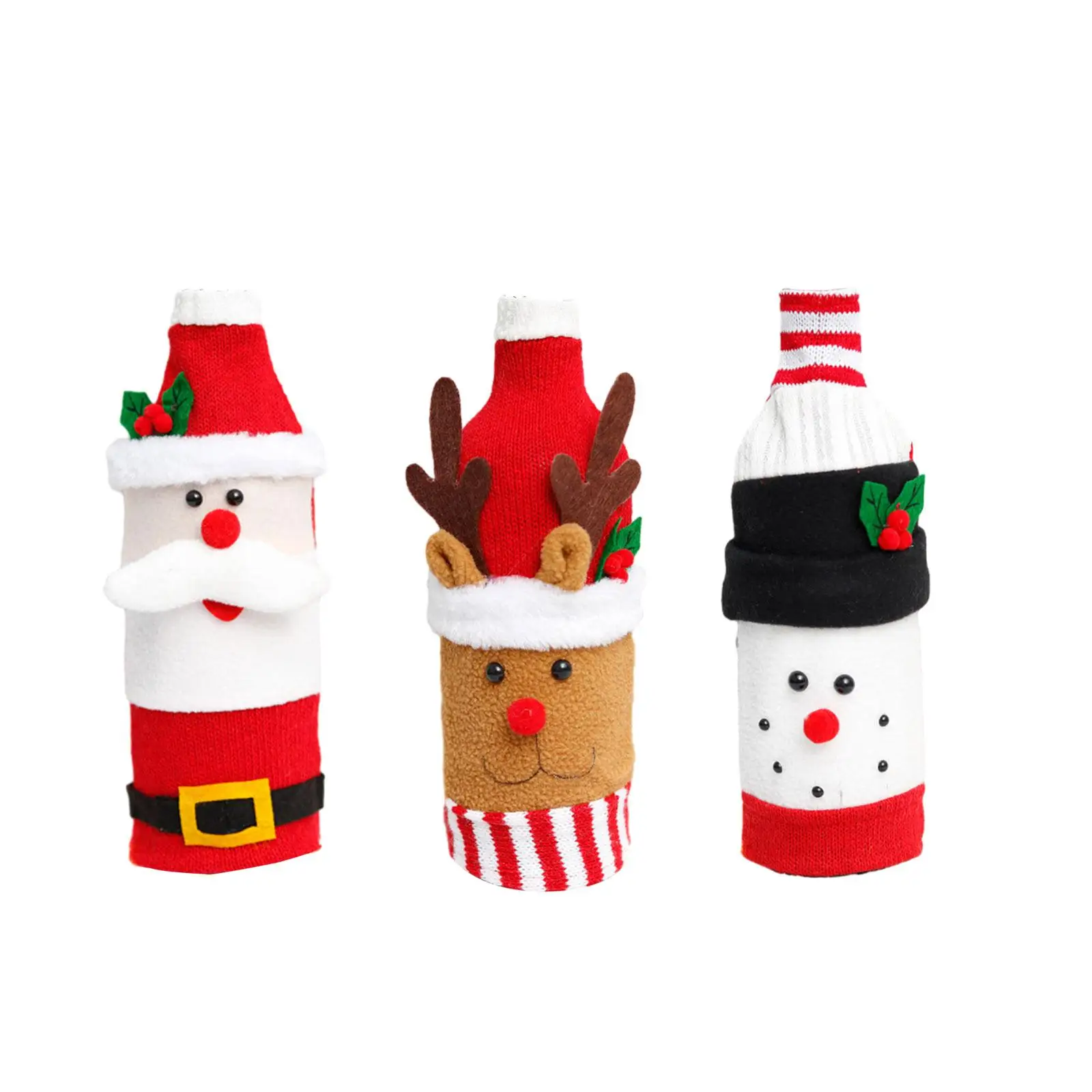 

Чехол для винной бутылки, рождественские аксессуары для вина, для бара, праздника, нового года