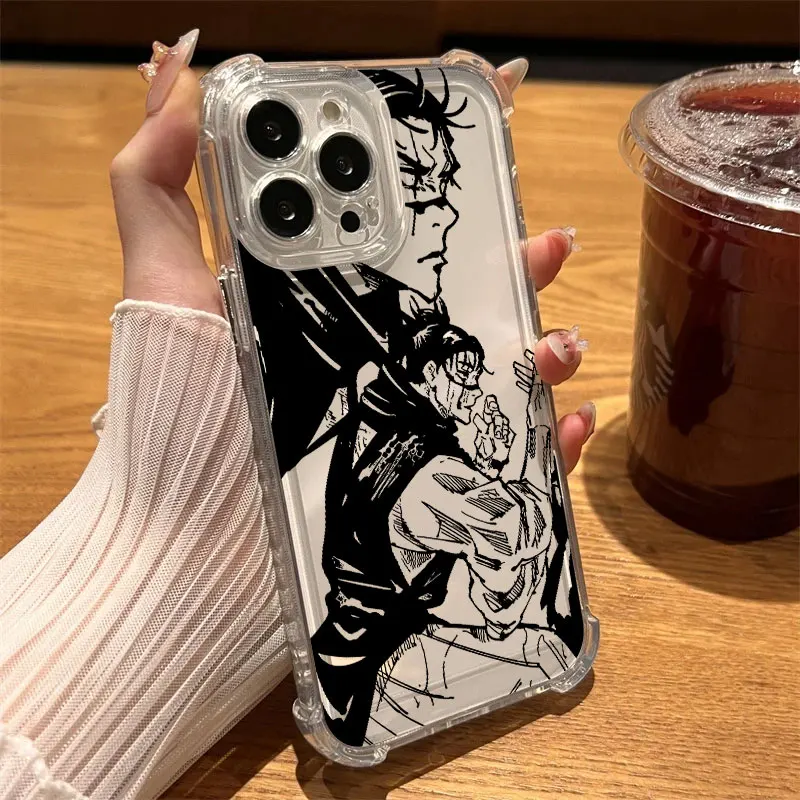 Clear Shockproof Anime Phone Case - Jujutsu Kaisen Choso Design