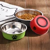 Dog Water Bowl with Non-Slip Rubber Base And Cats And Dogs Drinking Water Feeding Pet Bowl Stainless Steel Pet Feeders Pets Dogs 2