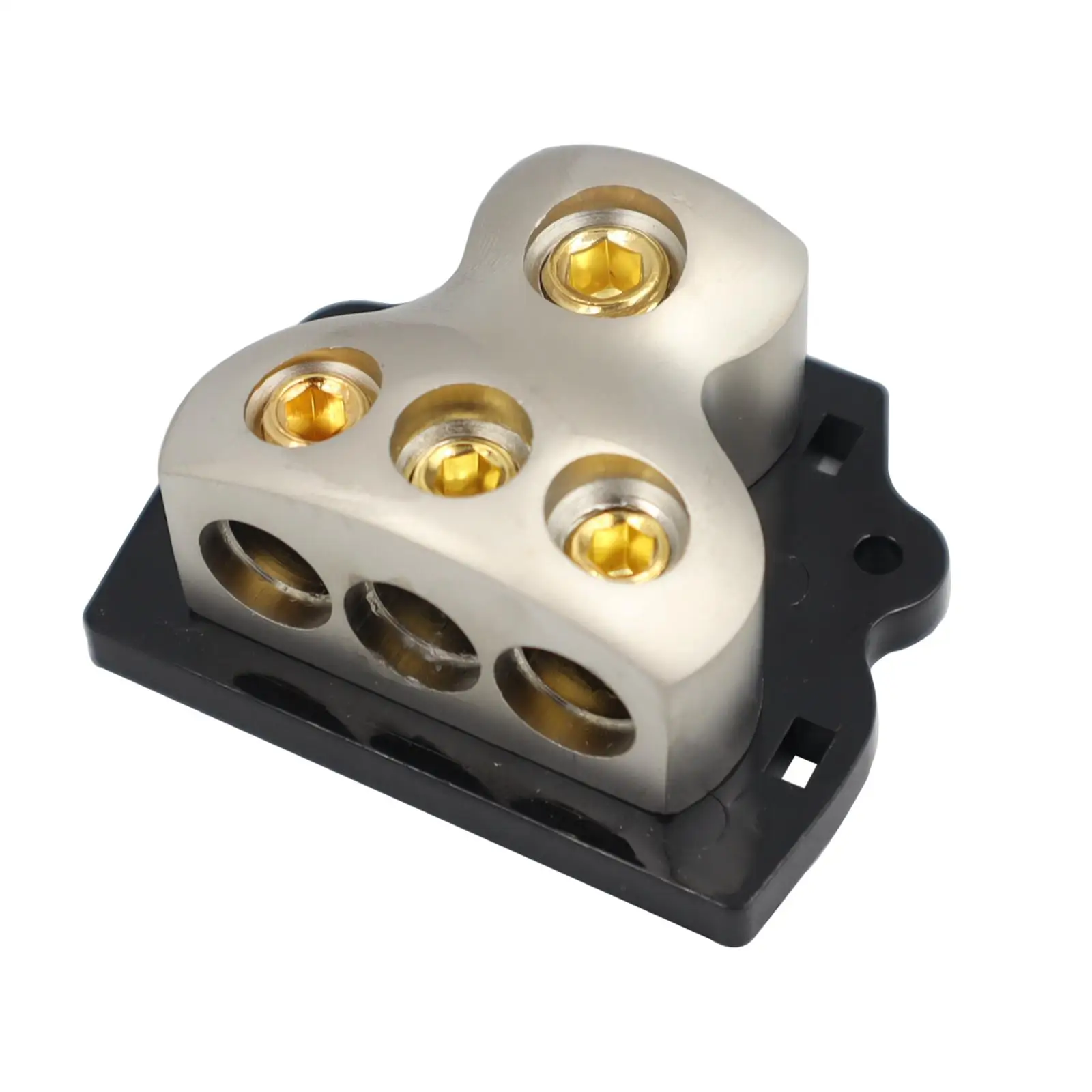 3 Way Power Distribution Block 1x 0 Gauge in 3x 4 Gauge Out for Car Audio Amplifier Splitter Accessories power distribution block
